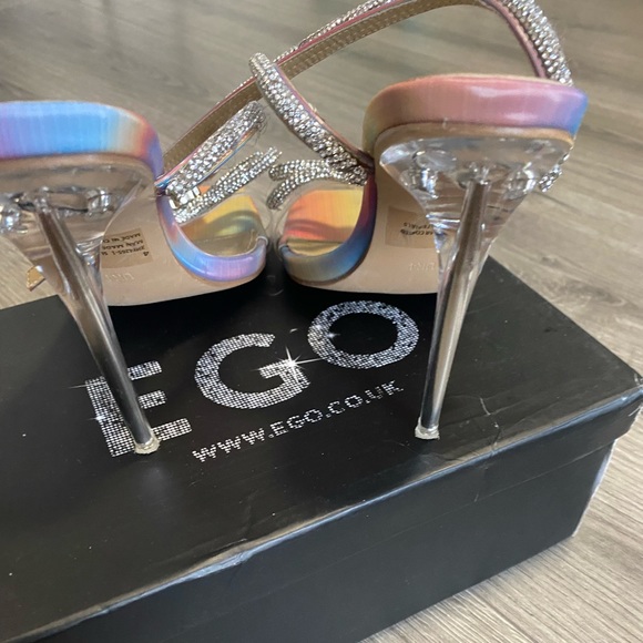 Ego shoes multi colored diamanté heels . - Picture 2 of 7